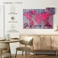thumbnail image 5 of Elephant Stock She's Going Place World Map Wall Art - Horizontal Canvas Wall Art - Living Room Wall Decor - Inspirational And Typography Canvas - Gray And Pink Decor - 36" x 24", 5 of 8