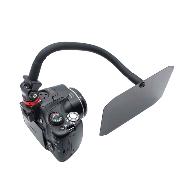 Mini Carbon Fiber Light Block Shading Hood Plate Outdoor Photo Camera Lens Accessories for Outdoor (A)