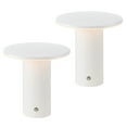 thumbnail image 5 of JONATHAN Y Gio 7.5" Modern Minimalist Column Rechargeable/Cordless Dimmable Integrated LED Table Lamp with Touch Sensor, White (Set of 2), JYL7158A-SET2, 5 of 6