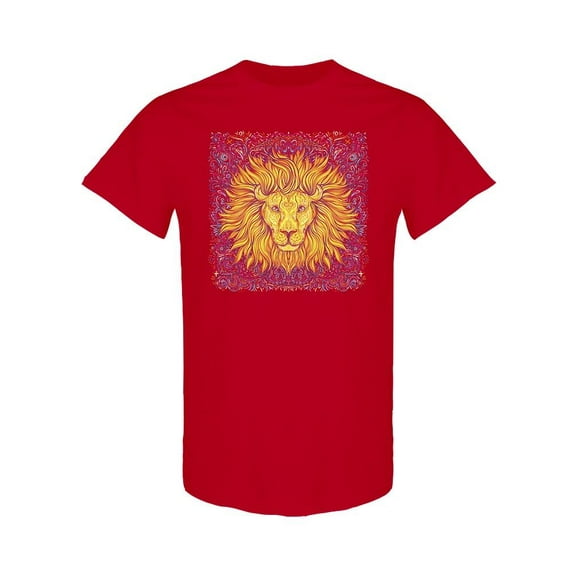 Patterned African Lion T-Shirt Men -Image by Shutterstock, Male x-Large