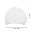 thumbnail image 4 of Unique Bargains 1 Pc Silicone Waterproof Water Drops Embossed Swim Cap White, 4 of 5
