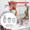 thumbnail image 5 of 4pcs Bathroom Accessories Set - Complete Bath Accessory Kit, 5 of 5