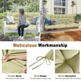 thumbnail image 4 of Porch Swing Cushions 60in , Waterproof Outdoor Replacement Glider Cushions, 2-3 Seater Patio Bench Cushions with Backrest for Garden,Backyard, 4 of 7