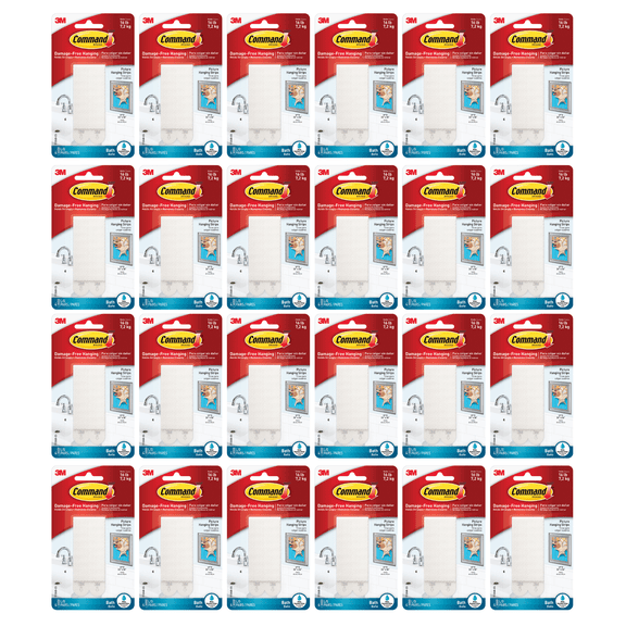 Command Large Bath Picture Hanging Strips 17206B-ES, Large