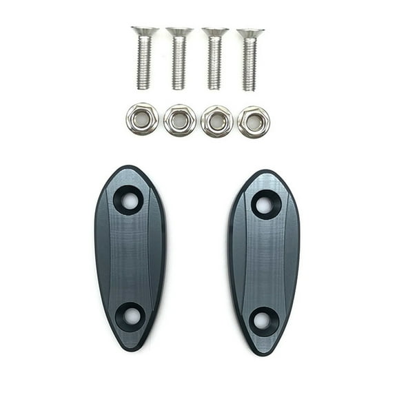 Huhudde Rearview Mirrors Hole Cover For ZX25R ZX6R Motorbike Miror Base Plate Block Off