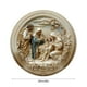 thumbnail image 3 of Lámpara colgante decorativa redonda de aluminio grueso de 20x20 cm, ideal para decoración del hogar. Elemento decorativo de aluminio., 3 of 6