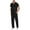 Black, variant on Uniforms Scrub Set with Pockets Nurse Top and Pants Men Women Clothes Comfortable Nursing Work Suits for Cosmetology Healthcare Pet Grooming Black XL