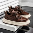 thumbnail image 3 of Men's Work Board Shoes -  , Casual Attire, and - Durable Upper & Cushioned Rubber Outsole，Low-Top Lace-Up Sneakers with Rubber Sole, - Versatile Casual & Athletic Footwear Suitable for Work, 3 of 5
