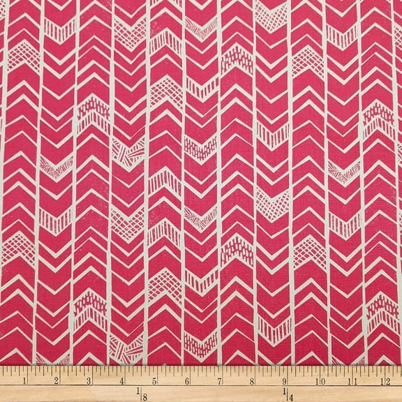 Camelot Fabrics MOD Blocks Block Chevron Quilt Fabric, Pink 100% Cotton Fabric sold by the yard