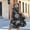 *Black, variant on ClodeEU Women's Crew Neck Sleeveless Floral Print A Line Midi Dress,Casual Summer Swing Dress Hot Pink,Women's Plus L