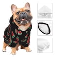 thumbnail image 3 of Honeii Watermelon Print Small Dog Hoodies Pet Hooded Sweatshirts Fall Winter Puppy Cat Sweaters Warm Clothes for Small Dogs Outfits Costume-XX-Large, 3 of 7