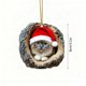 thumbnail image 3 of Adornos de bellota de animales del bosque, acogedores adornos navideños de bosque, decoración para árbol de Navidad, piña personalizada, adorno colgante de criatura del bosque, regalo para amantes de, 3 of 7