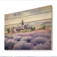 thumbnail image 2 of Designart "Lavender Hues Bringing Calmness III" Landscapes Print on Natural Pine Wood, 2 of 5