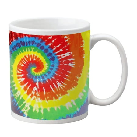 

Fun Tie Dye Coffee Mug Gifts for Mom Cute Colorful Coffee Lover Gifts for Women and Men Ceramic Novelty Mugs (Tie Dye) 11oz
