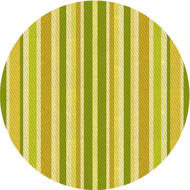 Ahgly Tapis Rond Lavable en Machine Intérieur Transitionnel Jaune Audacieux, 5 Pieds Rond