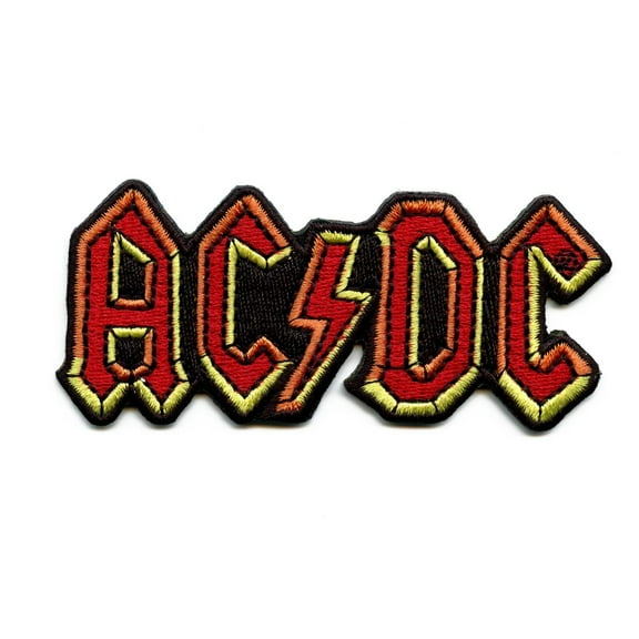 AC/DC Men's Embroidered Patch Red