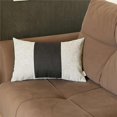 thumbnail image 1 of HomeRoots 399525 Gray & Black Midsection Lumbar Throw Pillow, Multi Color, 1 of 1