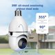 thumbnail image 5 of Cámara con bombilla panorámica WiFi 360 Cámara de seguridad 1080P con WiFi de 2,4 GHz Visión panorá Abanopi Cámara de seguridad, 5 of 7