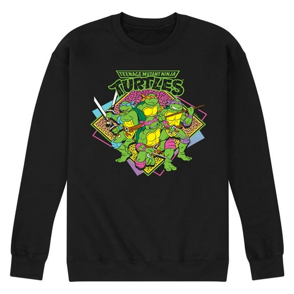 Teenage Mutant Ninja Turtles - 80s TMNT - Men's Crew Neck Fleece Pullover