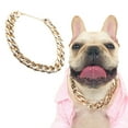 Gold Collares De Perros Pet Hop Leads Chains Kit Dog Collars Necklace