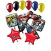 Jeckaroonie Balloons 11 Pc Transformers Optimus Prime Happy Birthday Balloon Bouquet Super Bumblebee