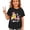 Black, variant on XFeng Girls Crew Neck Short Sleeve T-Shirt, Custom Initial Name School Book Pencil Graphic Casual Back To School Kid Tee