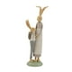 thumbnail image 2 of Estatua familiar de conejo de Pascua de resina, adorno de estante, accesorio de paisajismo para el alféizar de la ventana Mamá e hijo, 2 of 9