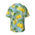 thumbnail image 2 of Disketp Men's Hawaiian Lemon Print Shirts Button Down Holiday Beach Shirts-XX-Large, 2 of 7