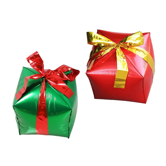 2 Pieces Metallic Christmas Balloons Bright Color Festival Party Decorations Size 3 Holiday Celebration Balloons