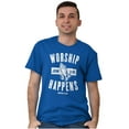 thumbnail image 5 of Worship Happens John 3:16 Prayer Men's Graphic T Shirt Tees Brisco Brands X, 5 of 6