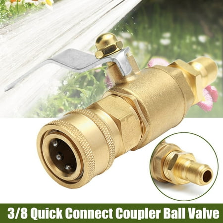 3/8'' F & M Quick Connect Coupler Ball Valve Pressure Washer Car Cleaner