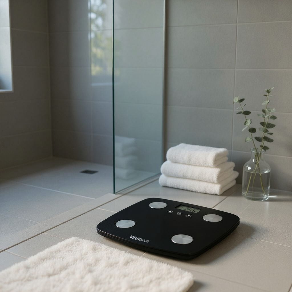 Vivitar Body Analysis Scale – Digital Bathroom Scale with Weight, BMI & Body Fat Tracking