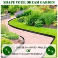 thumbnail image 5 of BSHAPPLUS® 20 ft No Dig Galvanized Steel Landscape Edging, 6" Tall Metal Garden Edging Border,Bendable Lawn Edging with 6 Stakes,Flexible Lawn Strip for Flower Beds,Tree Rings,Lawn Yard and Pathway, 5 of 11