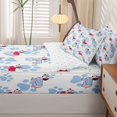 thumbnail image 5 of Homewish Cute Dachshund Pet Zipper Full Size Comforter Sets with Fitted Sheet and 2 Pillowcases,Kawaii Dog Paws Zipper Bedding Set,Blue,Reversible,4pcs, 5 of 8