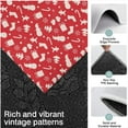 thumbnail image 3 of Red Christmas Pattern Kitchen Rugs Sets Of 3,Kitchen Runner Rugs Non Skid Washable,Decorative Kitchen Floor Mats for Kitchen,Sink,Laundry,17"x30"+ 17"x47" + 17"x59", 3 of 6