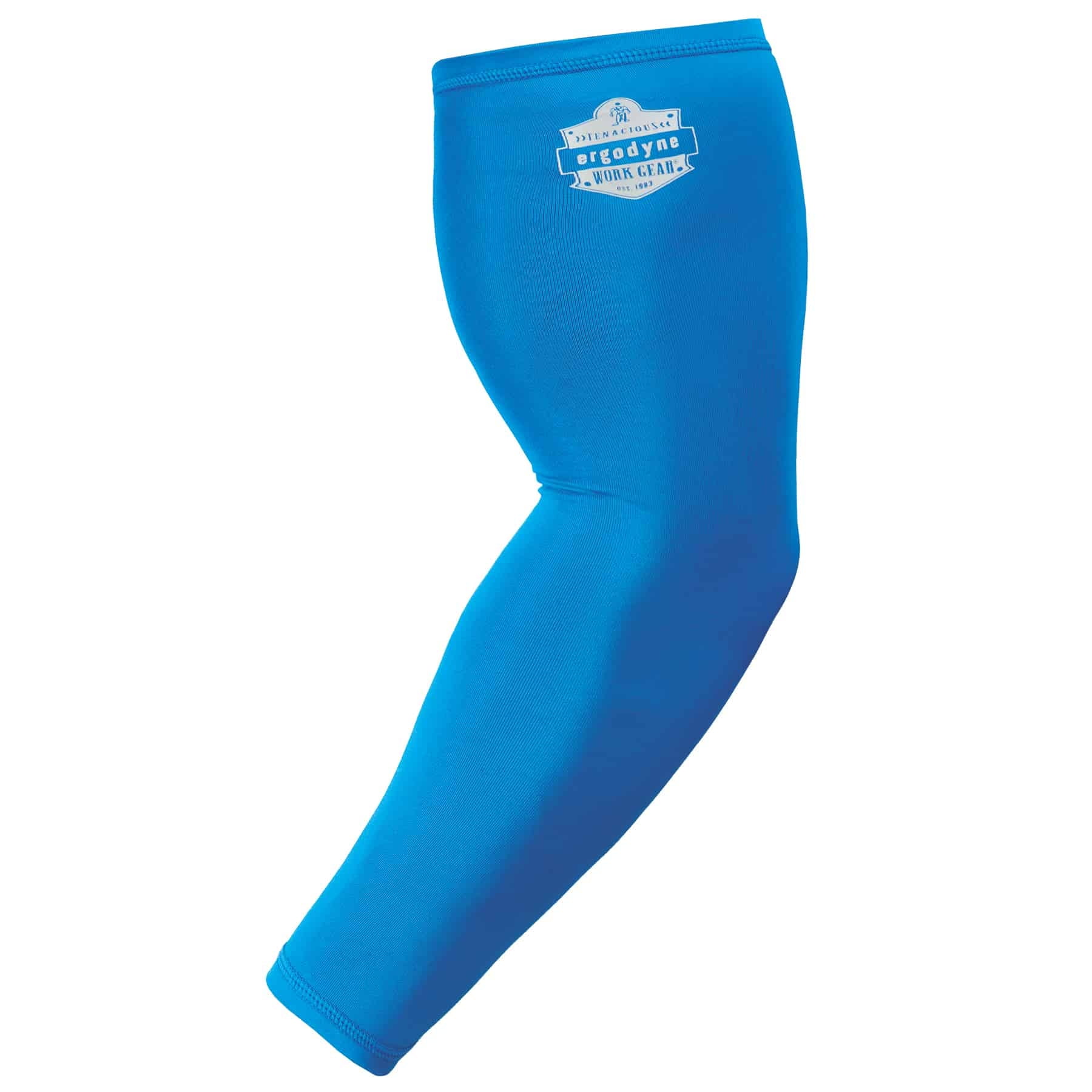 UPF 50+ Sun Protection Sized for Men &Women Ergodyne Cooling Arm Sleeves Chill Its 6690 Blue