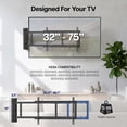 thumbnail image 5 of VIVO Steel Low Profile Electric Adjustable Swing 32" to 75" TV Wall Mount, 5 of 9
