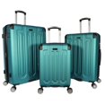 thumbnail image 1 of Dejuno 252015DJ-TURQUOISE Ensemble de Bagages Rigides avec Serrure TSA, Turquoise - 3 Pcs, 1 of 1