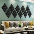 thumbnail image 5 of FStop Labs Wedge Tiles Acoustic Panels for Wall, Soundproof Foam, Black, 2'' X 12" X 12", 12 Pack, 5 of 9