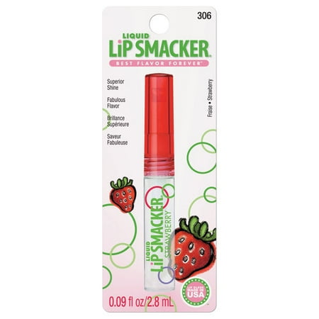 Lip Smacker Liquid Lip Gloss, 306 Strawberry, 0.09 fl oz