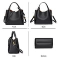 thumbnail image 6 of FALAN MULE Women’s Tote Bag Leather Crossbody Handbag Top Handle Satchel Purse with Adjustable Strap, Multi-Compartment Shoulder Bag, 6 of 7