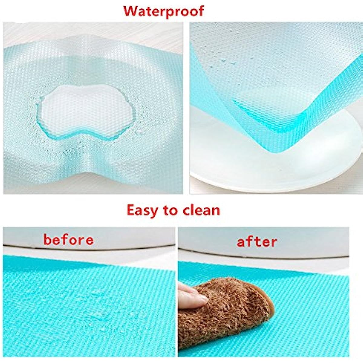 Refrigerator Mat, EVA Refrigerator Mat Washable and Cutable Refrigerator Mat Refrigerator Mat Drawer Table Mat, Shelf Drawer Table Mat,