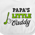 thumbnail image 4 of Inktastic Papa's Little Caddy with Golf Club and Ball Boys or Girls Baby Bib, 4 of 4