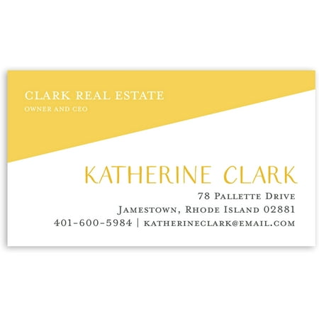 Modern Hello - Personalized 3.5 x 2 Business Card (Best Modern Business Cards)