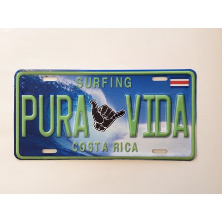 COSTA RICA PURA VIDA CENTROAMERICA LICENSE PLATE CRLP 33