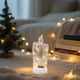 thumbnail image 5 of Velas LED navideñas | Velas electrónicas sin llama con diseño de árbol de cristal para decoración navideña | Decoración de mesa a pilas para el hogar, fiestas y repisas | Juego de 1, 5 of 6