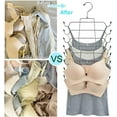 thumbnail image 3 of TRARIND 3 Pack Tank Tops Hanger Bra Hangers Space Saving Hanger Metal Folding Closet Organizer for Tank Tops, Cami, Bras, Bathing Suits, Belts, Ties, 3 of 7