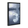 thumbnail image 4 of Stupell Industries Egret on Stormy Waters Animals & Insects Painting Black Floater Framed Canvas Art Print Wall Art, 21 x 31, 4 of 10