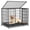Black, variant on TIME RAY 48 inch Heavy Duty Metal Dog Crate for Large Dogs with RemovableTray, Double Door, Extra Large Dog Kennel for Yard Indoor Outdoor