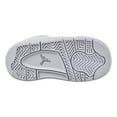 thumbnail image 6 of Jordan 4 Retro Infants/Toddlers Shoes White/Metallic Silver 308500-100, 6 of 6